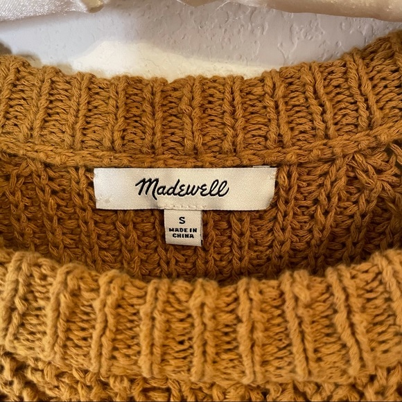 Madewell Balloon Sleeve Pullover Sweater in Egyptian Gold - Picture 4 of 8